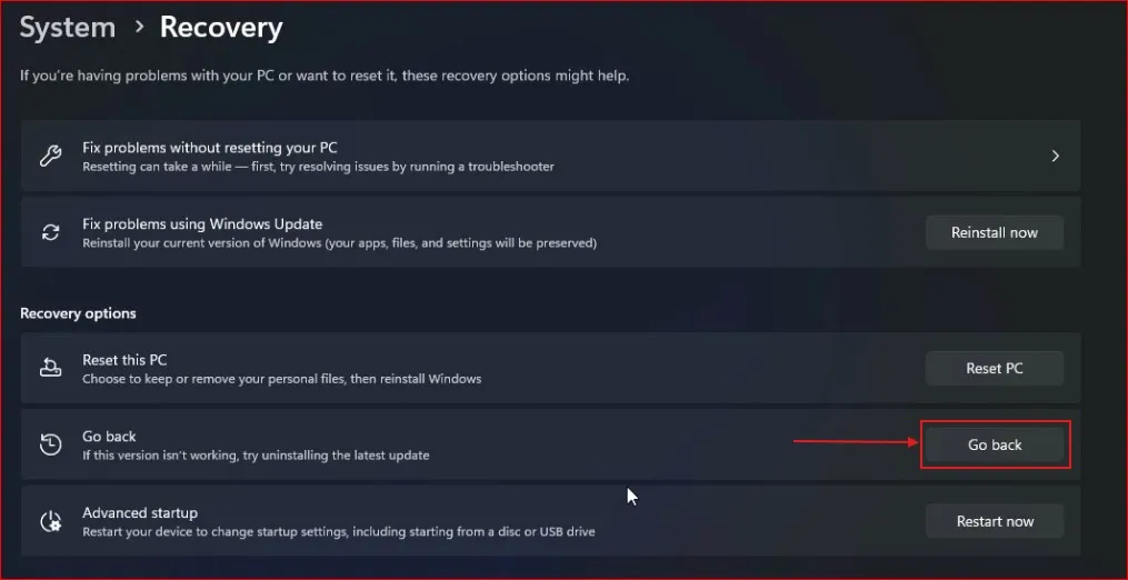 How to Rollback Windows Update from 24H2 to 23H2 3 how to rollback Windows update