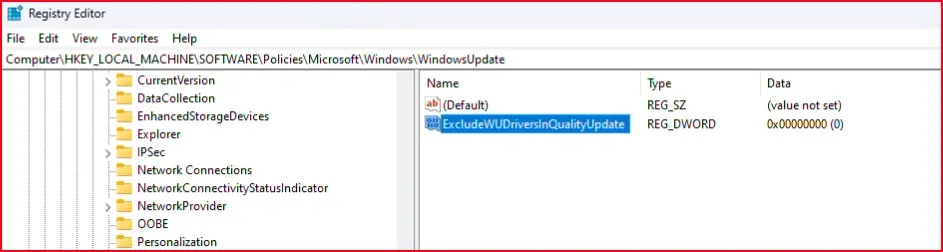 How to Turn Off Automatic Driver Updates in Windows 11 12 Name the new DWORD as ExcludeWUDriversInQualityUpdate