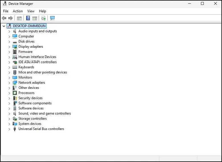 How to Change MAC Address Windows 11 2 Opening Device Manager in Windows 11 from the Start menu