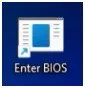 How to Enter BIOS from Windows Using a Command 6 Desktop showing the “Enter BIOS” shortcut icon