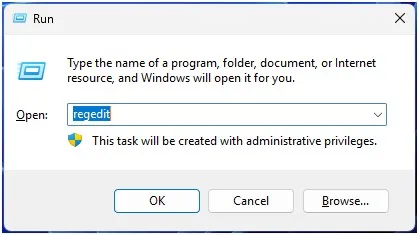 How to Change Network Type between Public and Private on Windows 11 9 Opening Registry Editor in Windows 11 using Run command