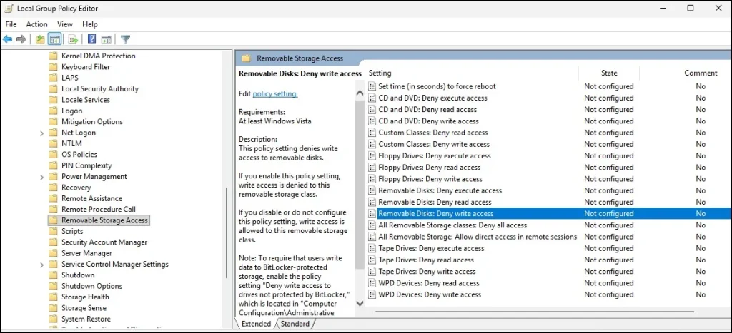How to Make a USB Write-Protected in Windows 11 (3 Easy Ways) 12 Removable Disks deny write access policy Windows 11
