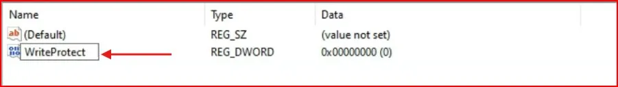 How to Make a USB Write-Protected in Windows 11 (3 Easy Ways) 9 WriteProtect DWORD value in registry editor