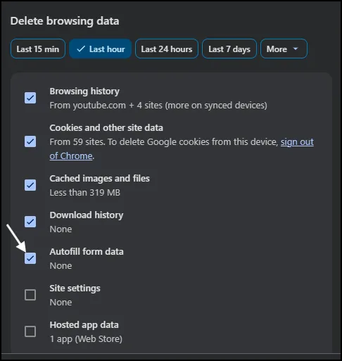 How to Clear Autofill Data in Google Chrome 6 Clear all autofill form data in Google Chrome