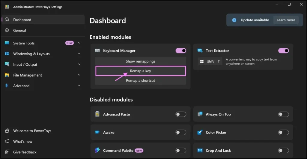 How to Disable Caps Lock Key in Windows 11 7 powertoys keyboard manager remap a key windows 11