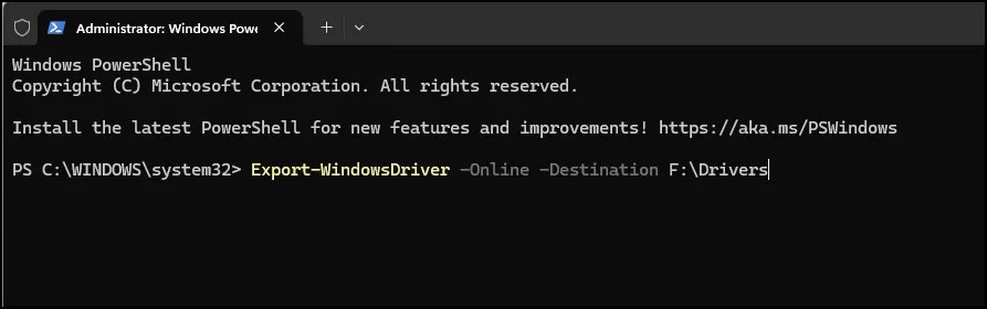 Backup All Drivers Before Reinstalling Windows 11 (No Software Needed!) 5 PowerShell command to backup all Windows drivers