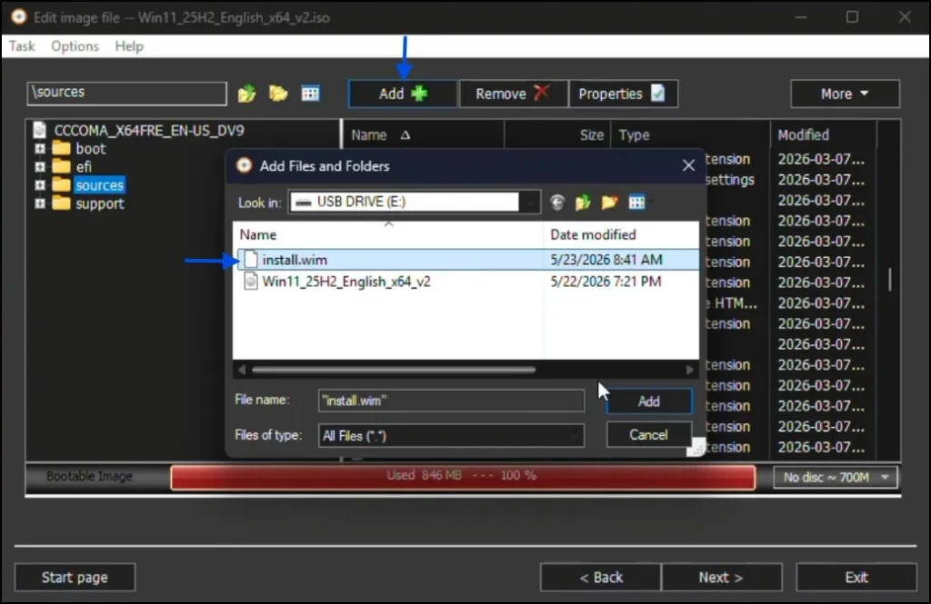 How to Create a Custom Windows 11 ISO with Installed Apps and Settings (Using DISM) 15 Add custom install.wim to Windows 11 ISO