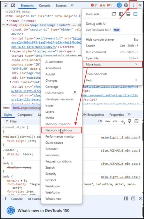 How to Download Windows 10 ISO Directly from Microsoft (No Media Creation Tool) 4 Opening Network conditions in Chrome Developer Tools
